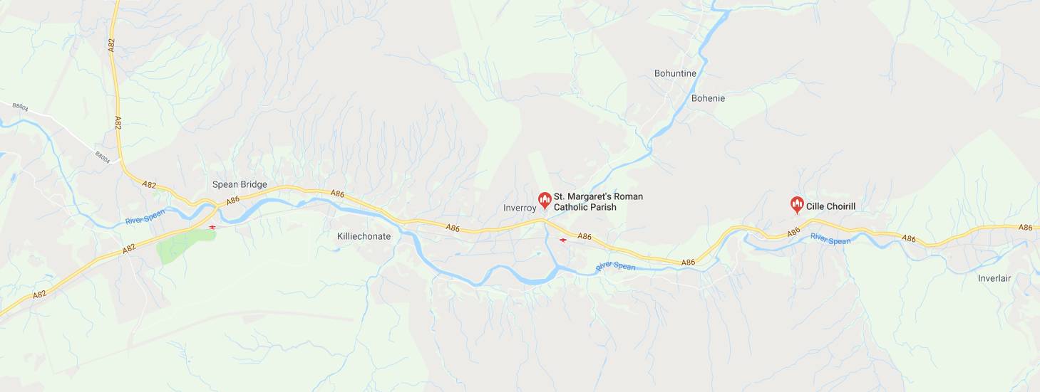 Google Map location for St. Margaret's